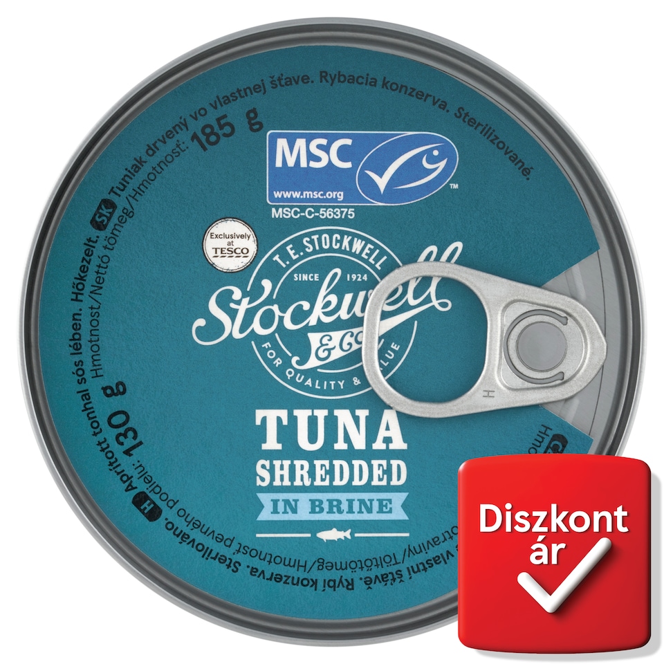 Stockwell & Co. aprított tonhal sós lében 185 g