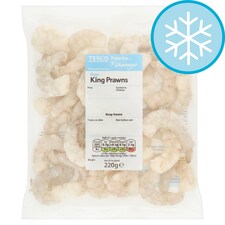 Raw And Peeled King Prawns 220G