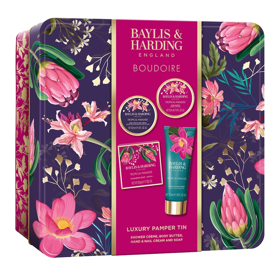 image 1 of Baylis & Harding Boudoire Luxury Pamper Tin Gift Set
