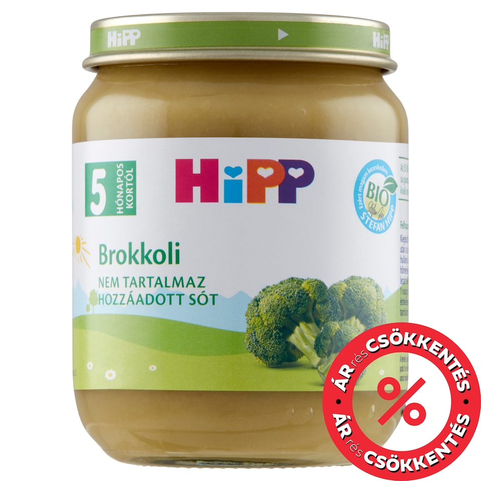HiPP BIO brokkoli 5 hónapos kortól 125 g