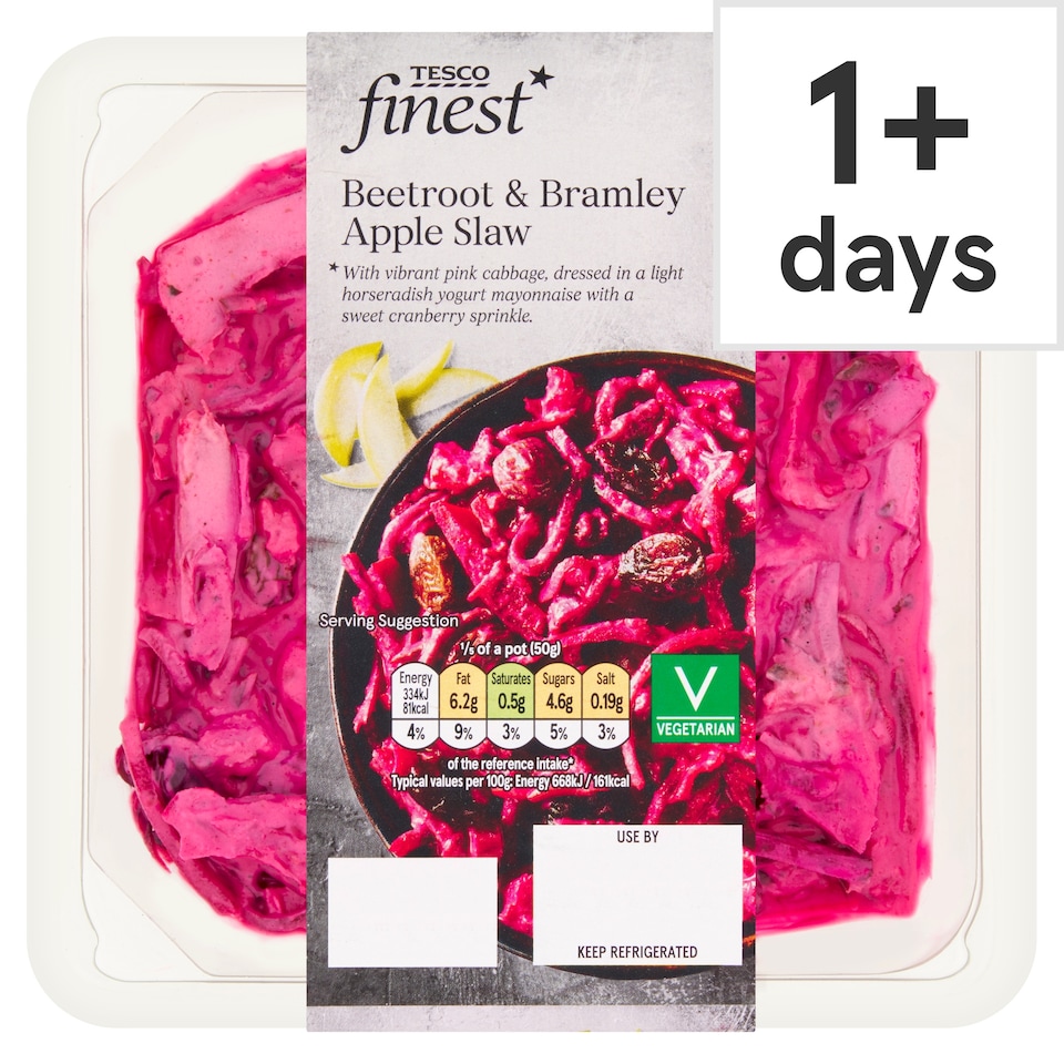 Tesco Finest Beetroot & Bramley Apple Slaw 250g