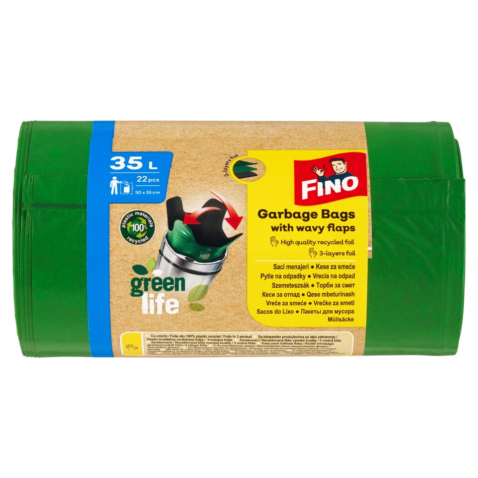 Obrázek 1 pro produkt Fino Green Life Pytle na odpadky 35l 22 ks