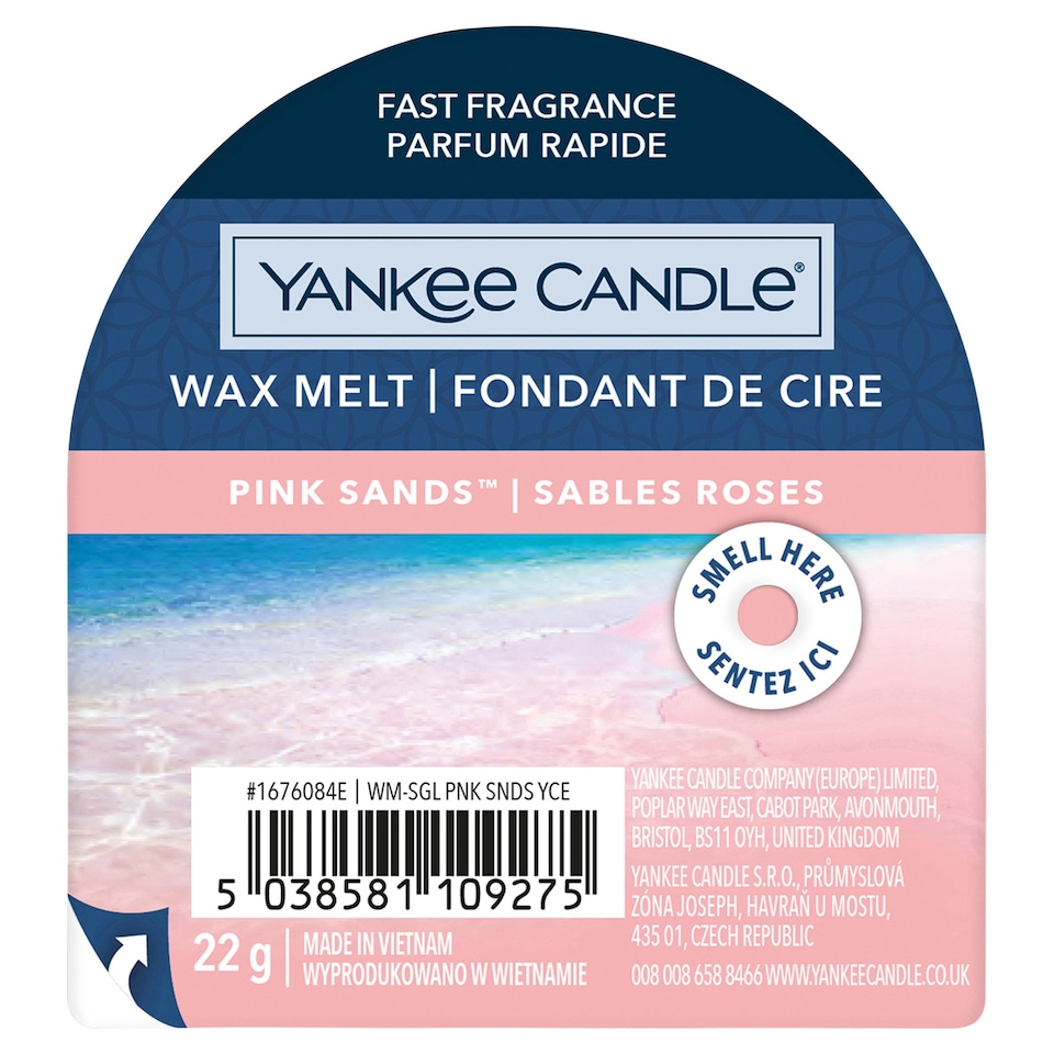 Yankee Pink Sands Wax Melt 22G Tesco Groceries
