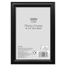F&F Home Plastic Photo Frame Black 4x6"