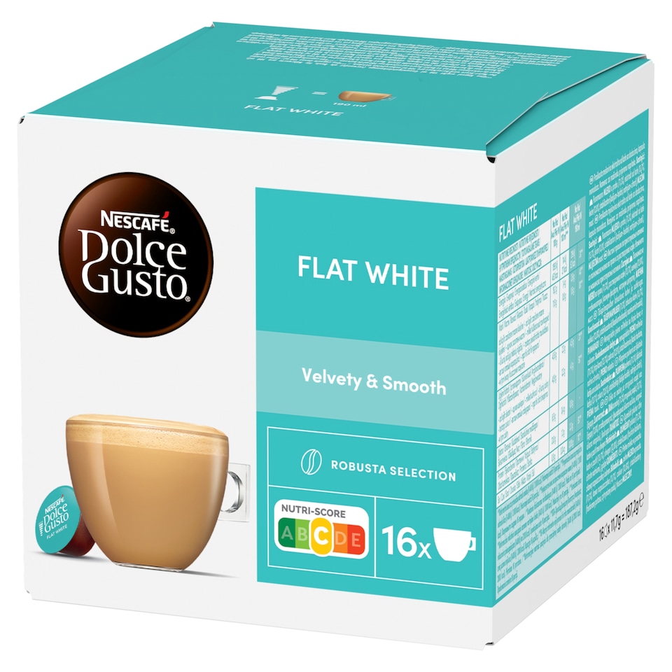 image 1 of NESCAFÉ Dolce Gusto Flat White Milk Powder and Instant Coffee Capsules 16 pcs 187,2 g
