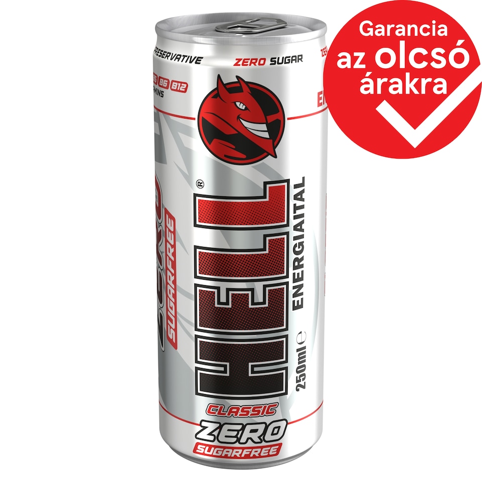 HELL Zero Tuttifrutti Flavoured Non-Alcoholic Carbonated Drink with Caffeine 250 ml