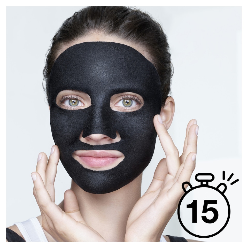 image 1 of Garnier Charcoal/Algae Face Mask 28G