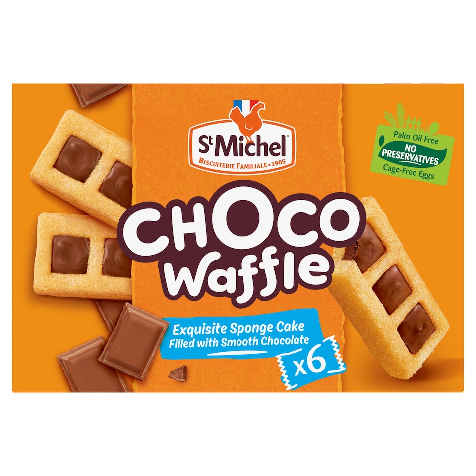 image 1 of St Michel Choco Waffle 6 Pack 180G