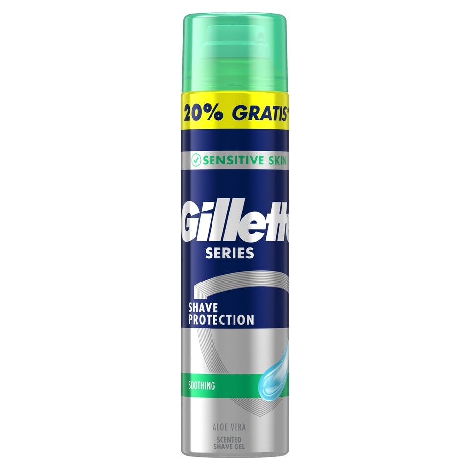 image 1 of Gillette Series Upokojujúci Gél Na Holenie S Aloe Vera, 240ml