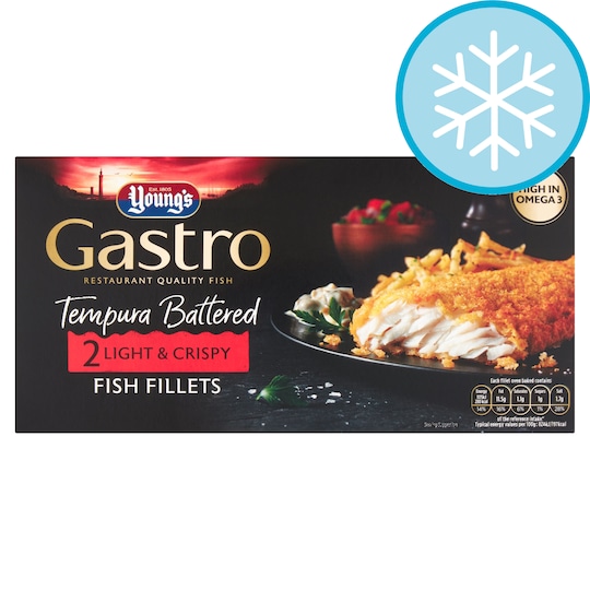 Youngs Gastro 2 Battered Fish Fillets 300G Tesco Groceries