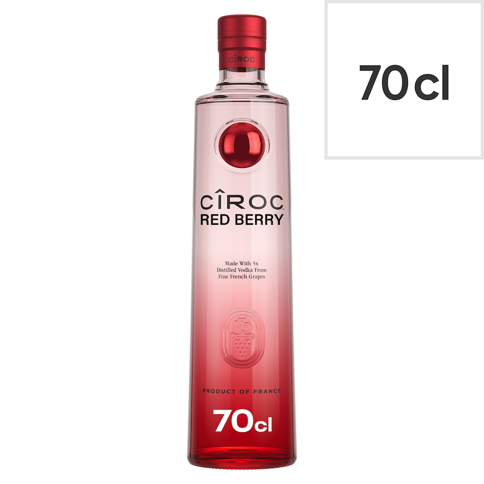 image 1 of Ciroc Red Berry Flavoured Vodka Bottle 37.5% Vol 70Cl
