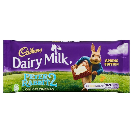Cadbury Dairy Milk Chocolate Easter Hoppy Bunny Bar Tesco Groceries