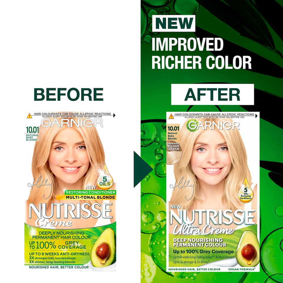 image 1 of Garnier Nutrisse 10.01 Natural Baby Blonde Permanent Hair Dye