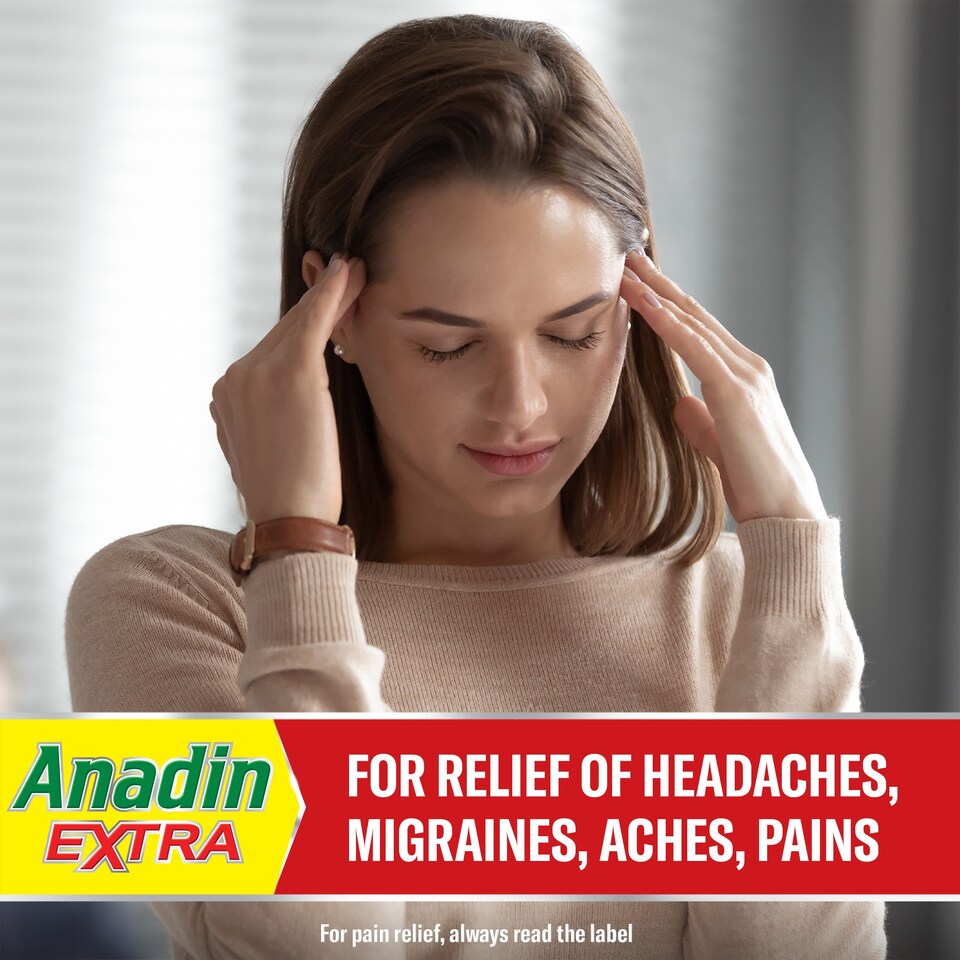 image 1 of Anadin Extra Pain Relief Caplets - Aspirin, Paracetamol & Caffeine 12s