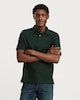 image 1 of F&F Cotton Rich Short Sleeved Polo Shirt in Green
