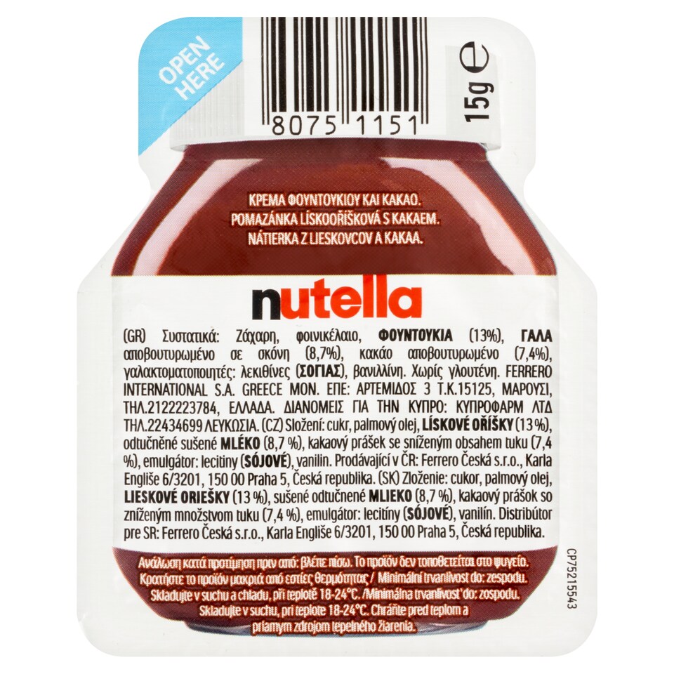 obrázok 1 z Nutella Nátierka z lieskovcov a kakaa 15 g