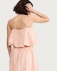 image 3 of F&F Lyocell Rich Bubble Hem Co-ord Camisole Top in Pink