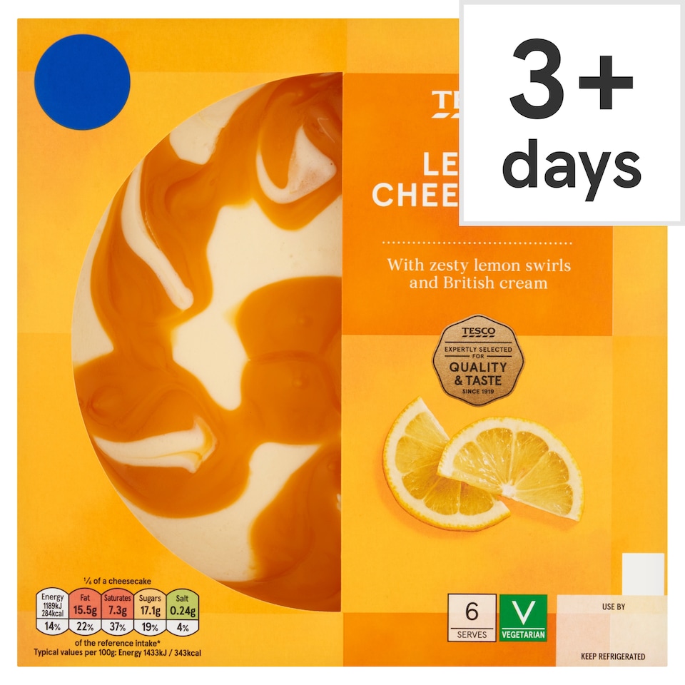 Tesco Lemon Cheesecake 500g