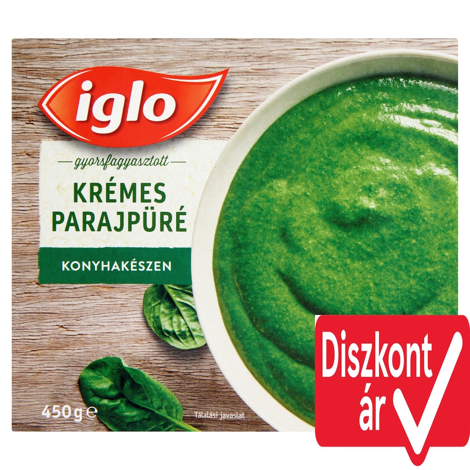 Iglo Quick-Frozen Creamy Spinach Purée 450 g
