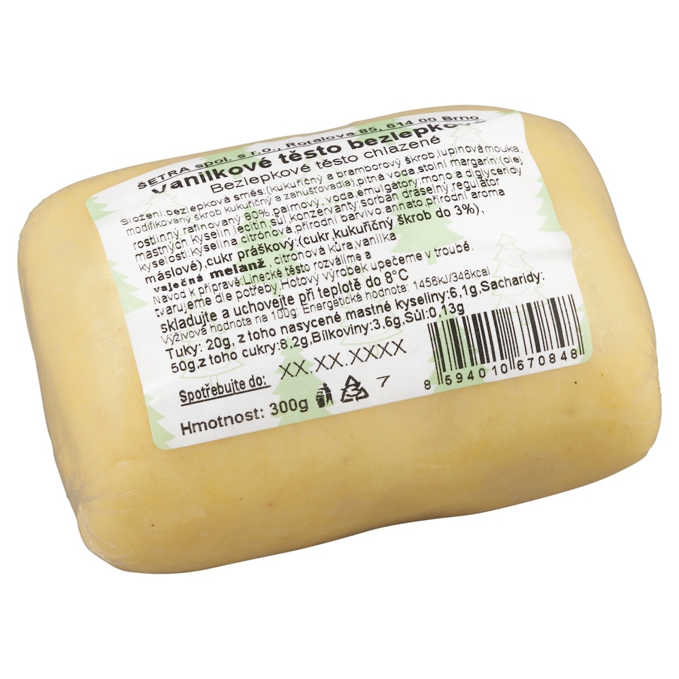 Šetra Vanilkové těsto bezlepkové 300g