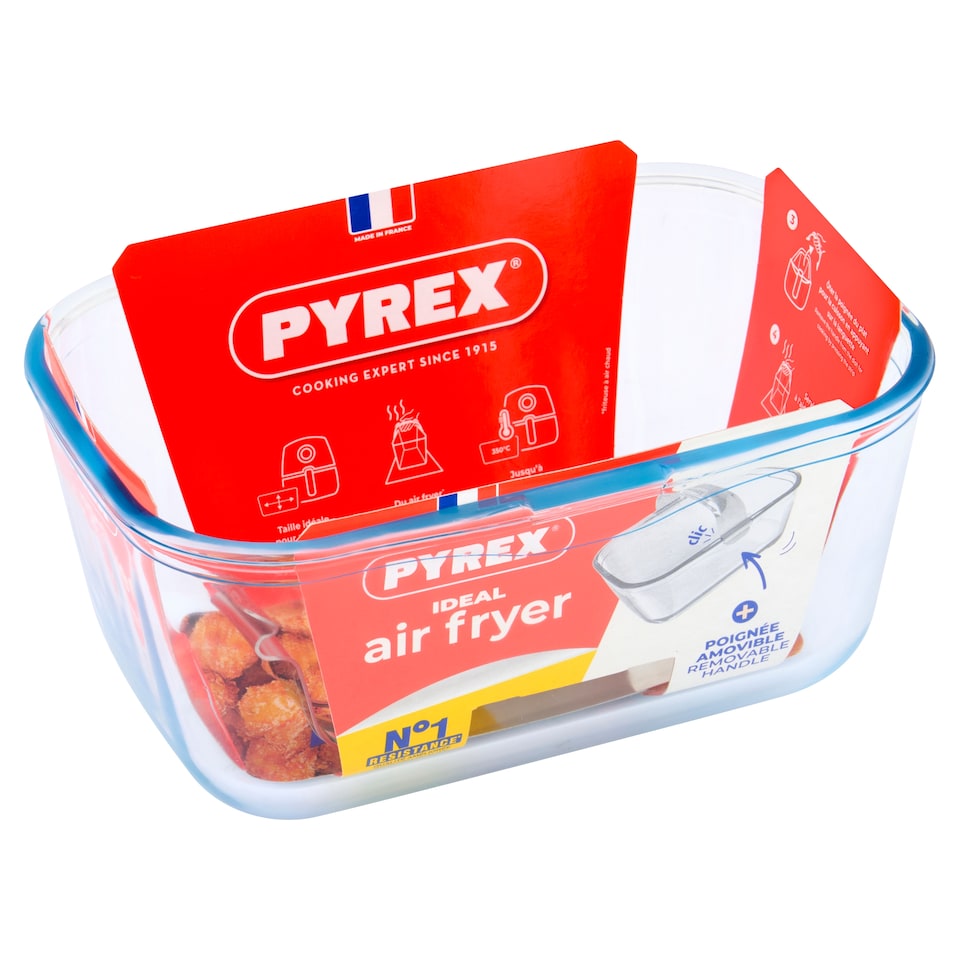 Pyrex Dual and Double Basket Air Fryer Dish. 