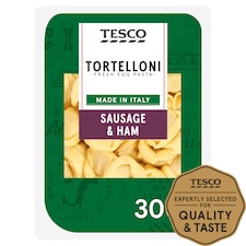 Tesco Sausage & Ham Fresh Tortelloni 300g
