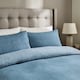 image 2 of Silentnight Love Sleep Blue Herringbone Duvet Set King