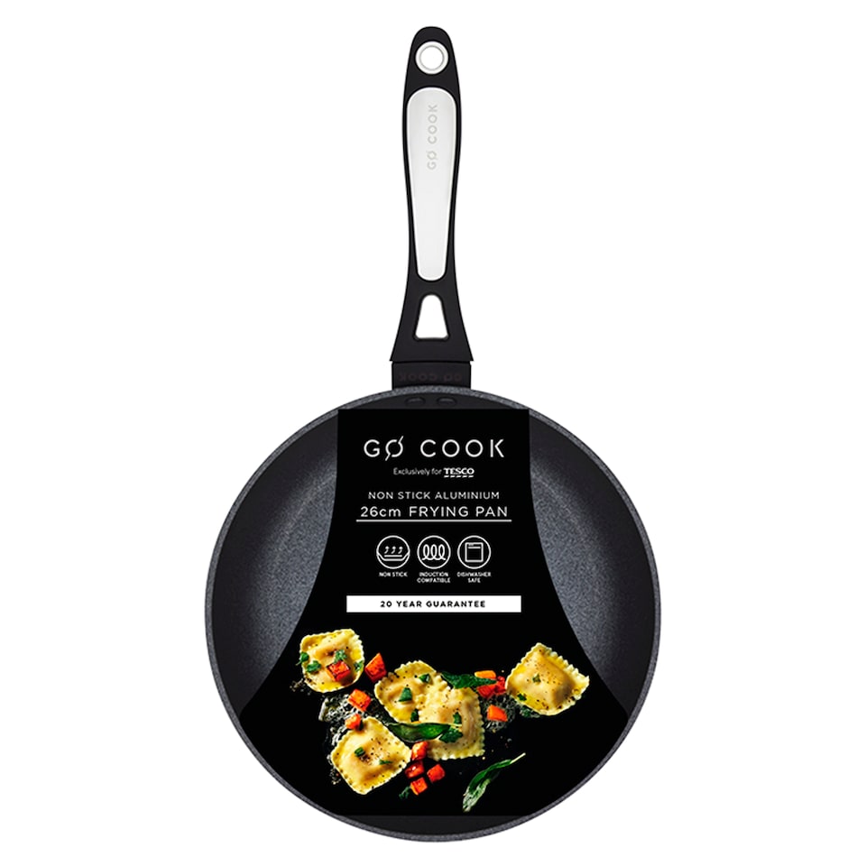 image 1 of Go Cook Aluminium Marble Frying Pan 26Cm