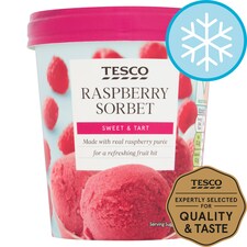 Tesco Raspberry Sorbet 500Ml