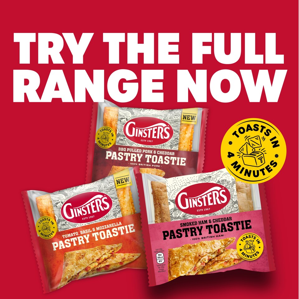 image 1 of Ginsters BBQ Pulled Pork & Cheddar Pastry Toastie 130g