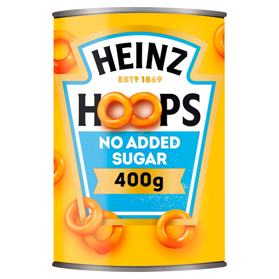 image 1 of Heinz Hoops No Added Sugar 400G