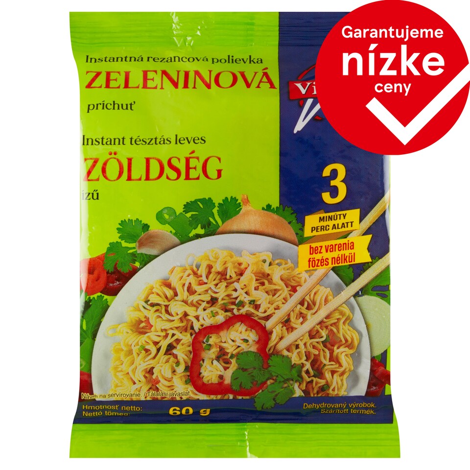 Vifood Instant Noodle Soup Vegetable Flavor 60 g