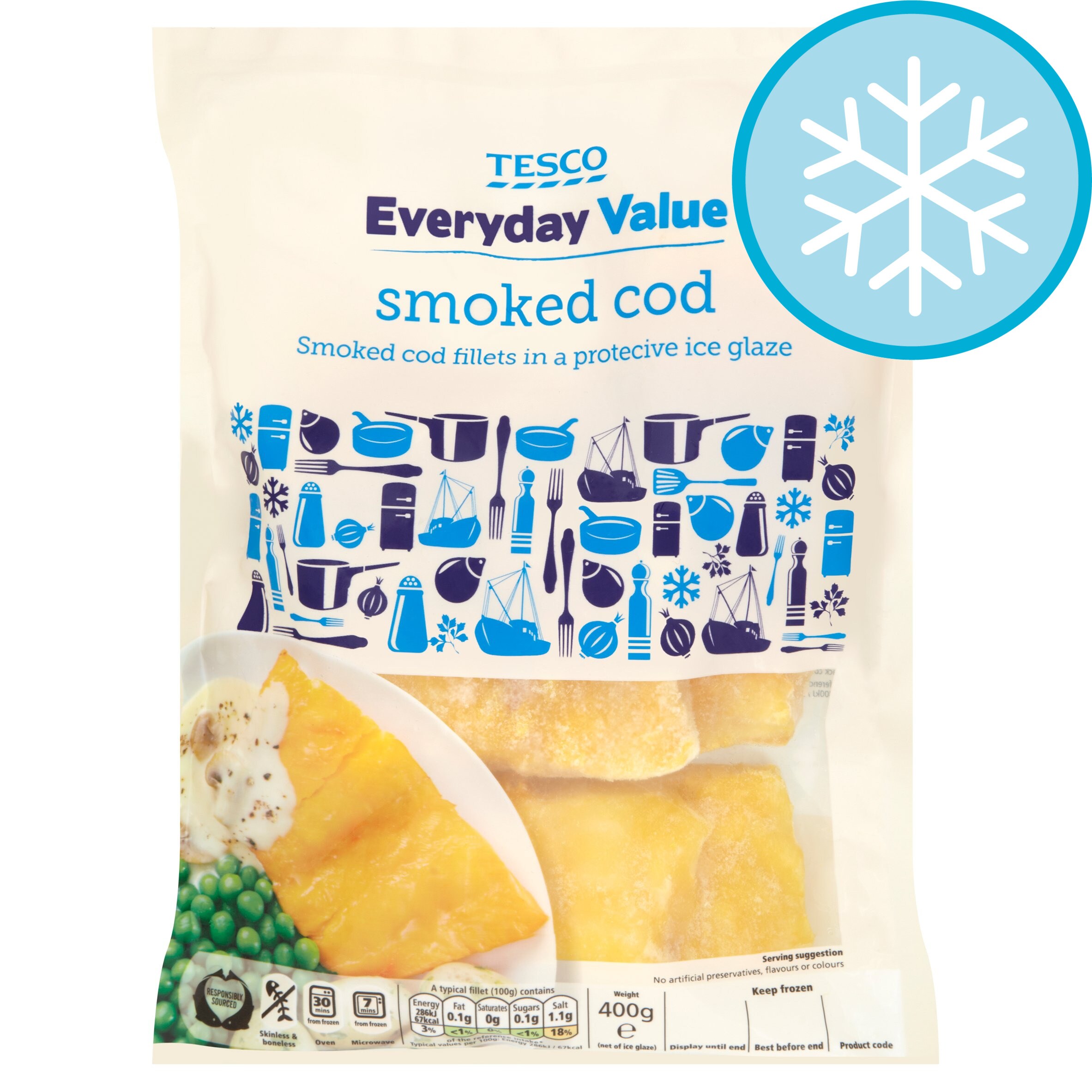 Tesco Cod Roe TESCO EVERYDAY VALUE SMOKED COD 400G - Tesco Groceries