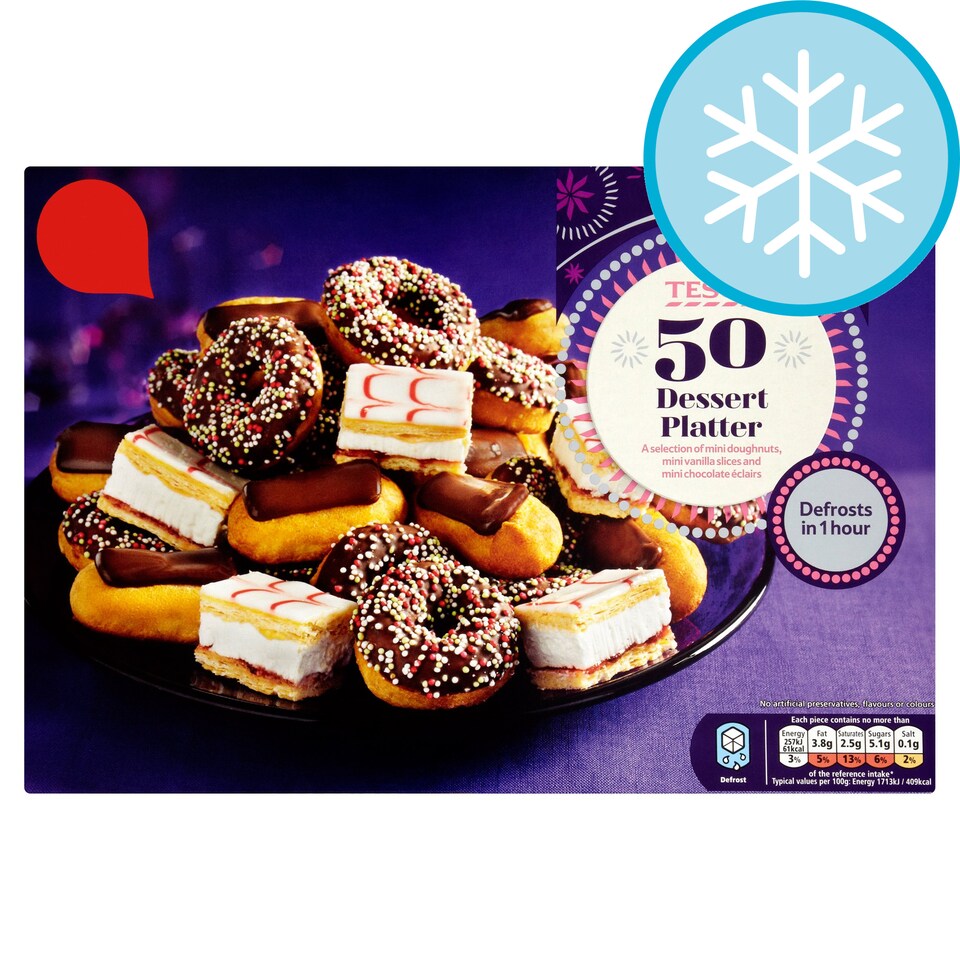 Tesco 50 Dessert Platter 710G Tesco Groceries