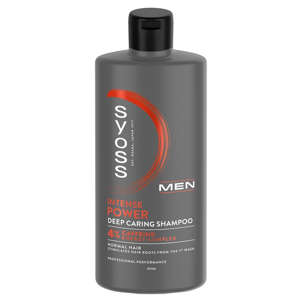 Obrázek 1 pro produkt Syoss MEN Intense Power šampon s kofeinem pro normální vlasy 440ml