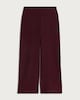 image 4 of F&F Textured Wide Leg Co-ord Trousers in Burgundy