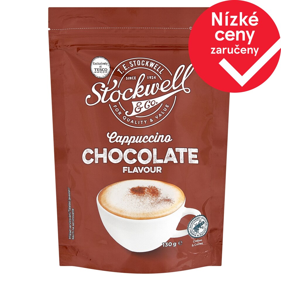 Stockwell & Co. Instantní kávový nápoj v prášku s příchutí čokolády 130g