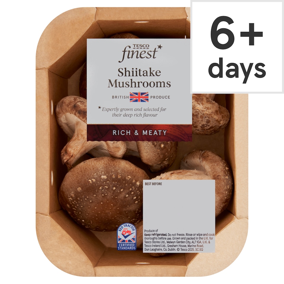Tesco Finest Shiitake Mushrooms 125g