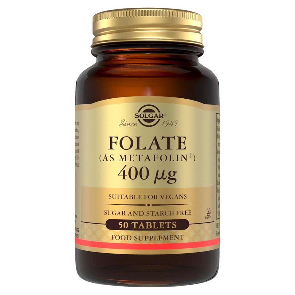 Solgar Folate as Metafolin 400ug 50 Tablets