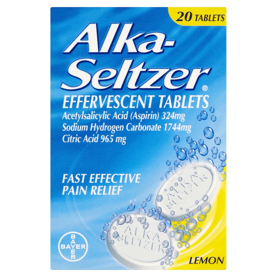 ALKA SELTZER LEMON FLAVOUR 20 PACK