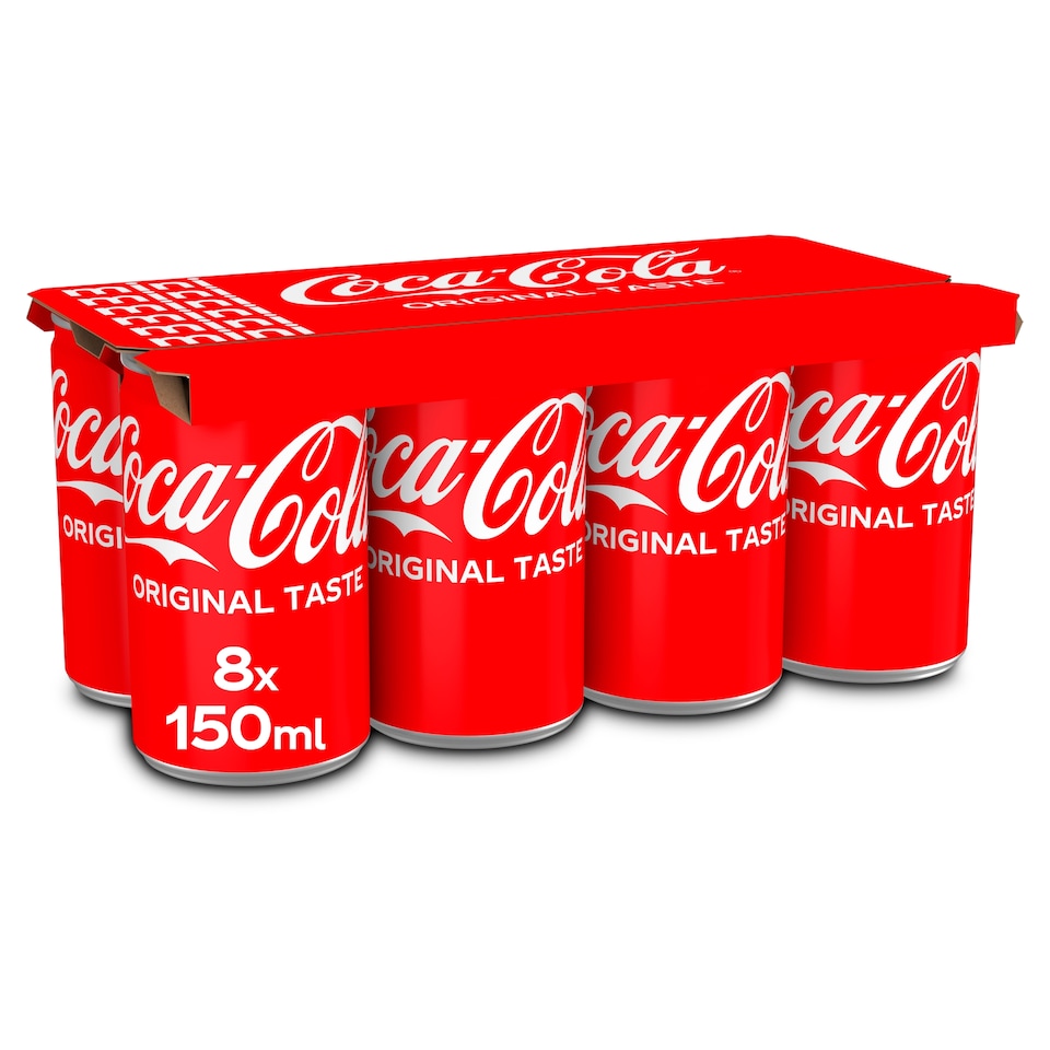 Coca-Cola Original Taste Soft Drink 8 x 150ml