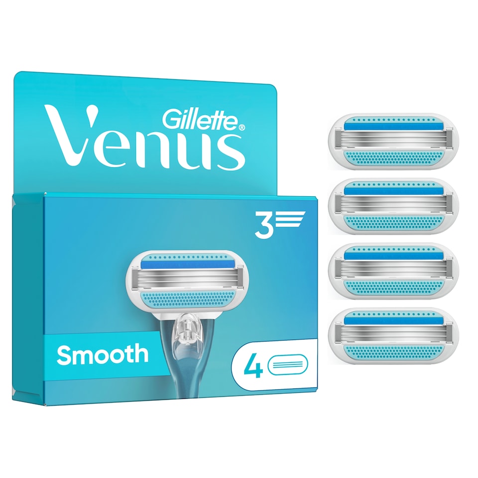 image 1 of Gillette Venus  Smooth Women’s Blades, 4 Refill Cartridges