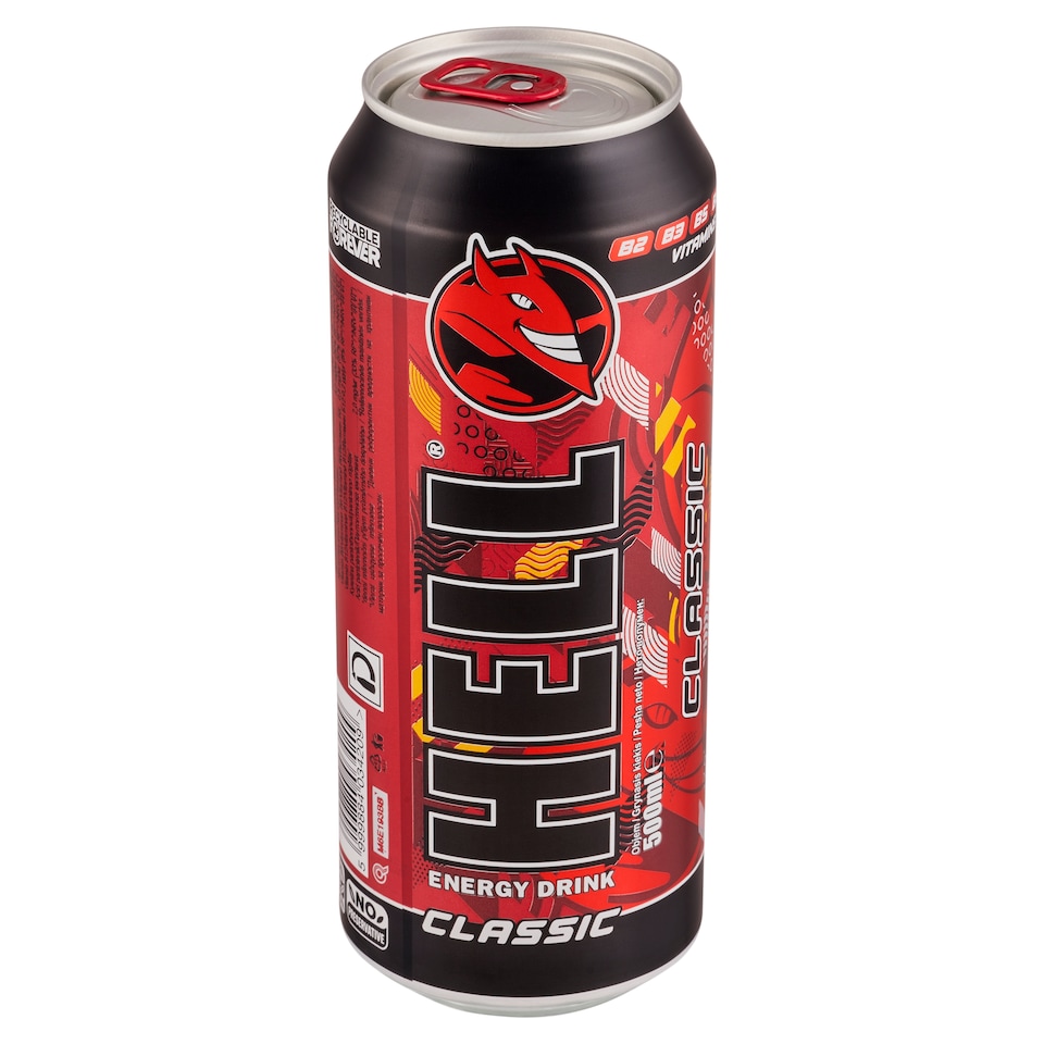 Obrázek 1 pro produkt Hell Classic sycený nealkoholický nápoj 500ml