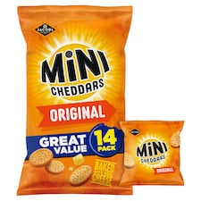 Jacob's Mini Cheddars Original 14 Pack 322G