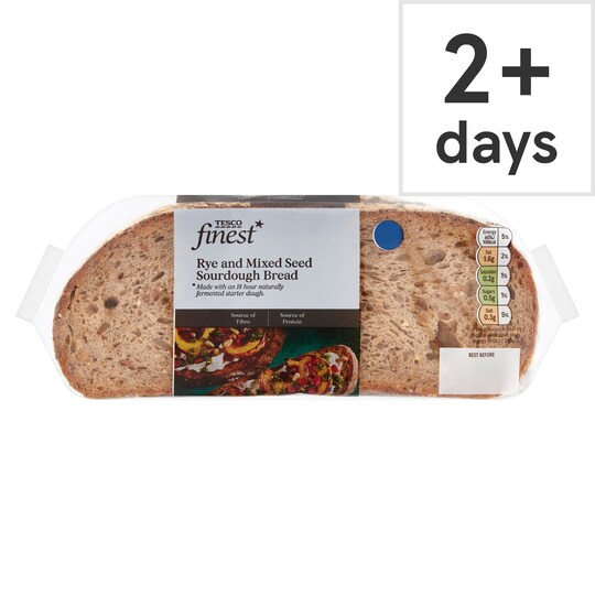 Tesco Finest Seeded Sliced Sourdough 400G Tesco Groceries