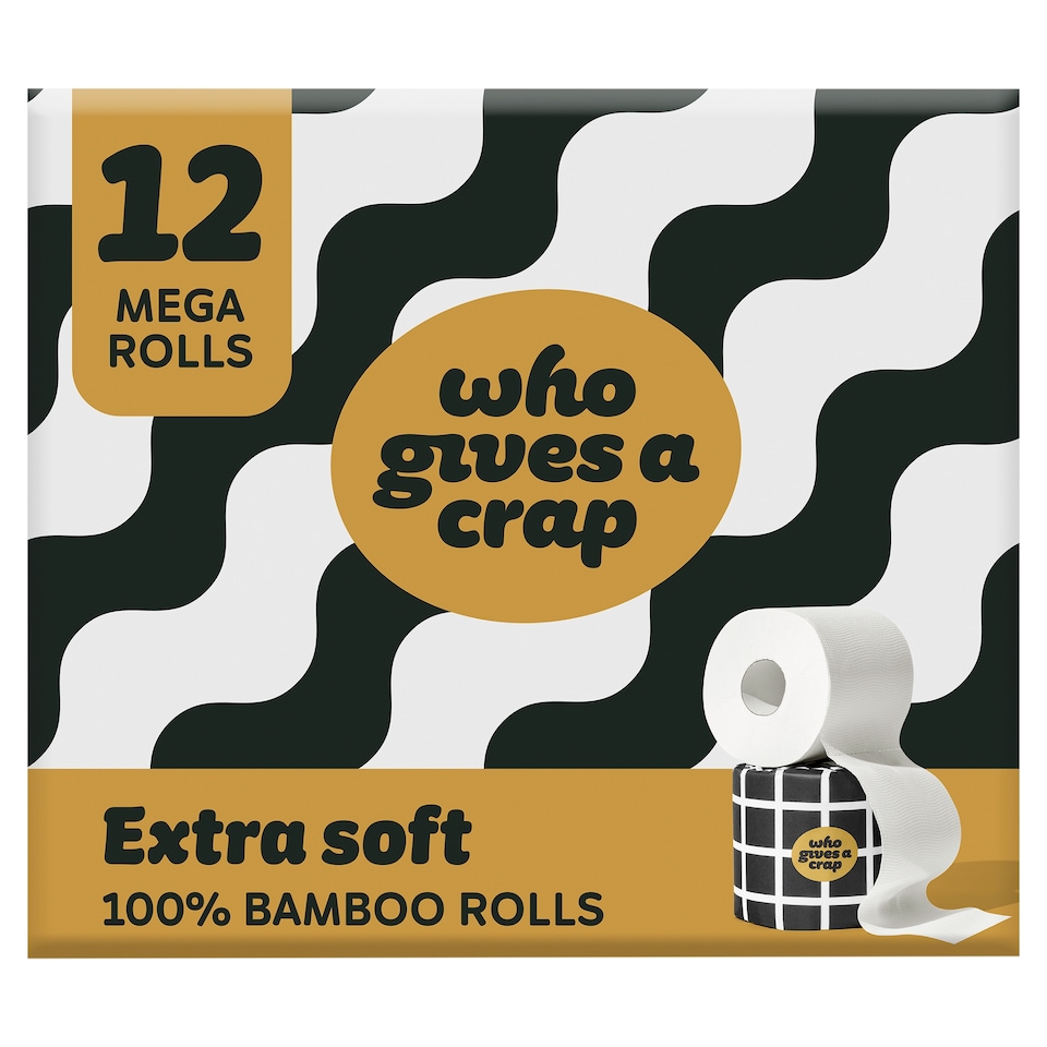 image 1 of Who Gives A Crap Extra Soft Toilet Tissue 12 Mega Rolls