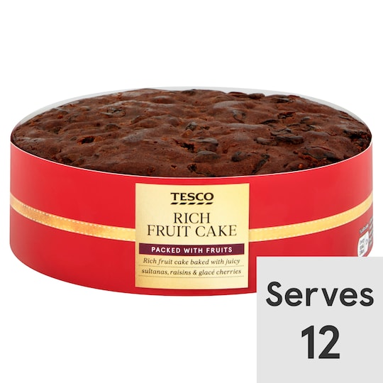 Tesco Rich Fruit Cake 800G Tesco Groceries