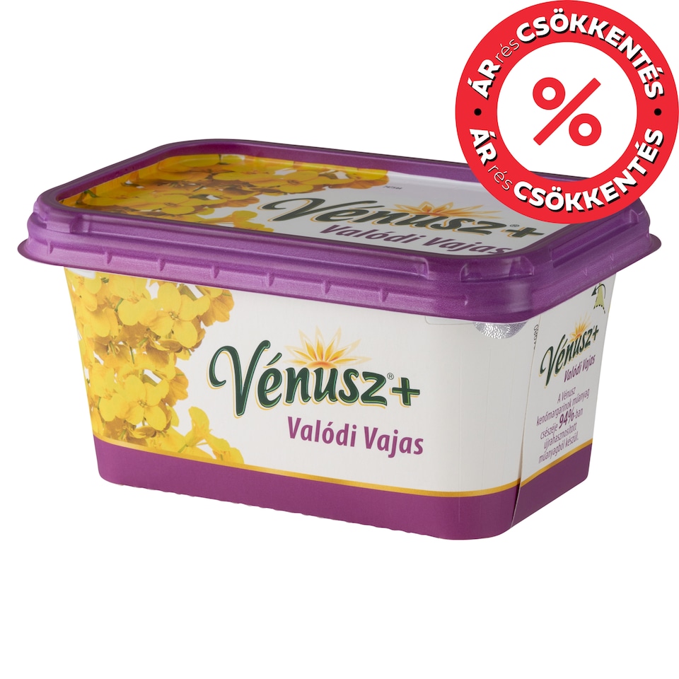 Vénusz+ Original Butter 60% Fat Content Margarine 450 g