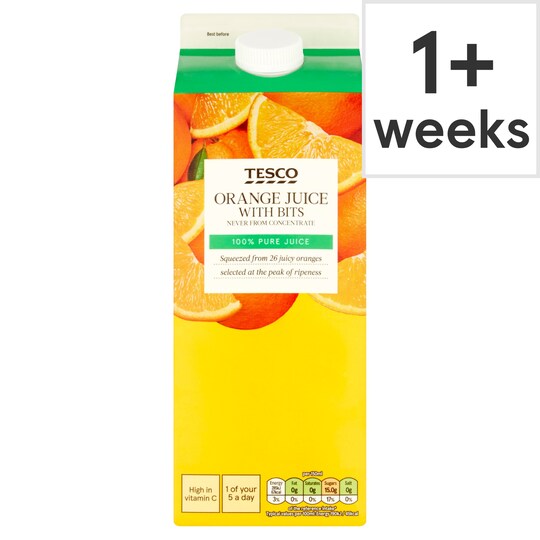 Tesco Orange Juice With Bits Not From Concentrate 1.75L Tesco Groceries
