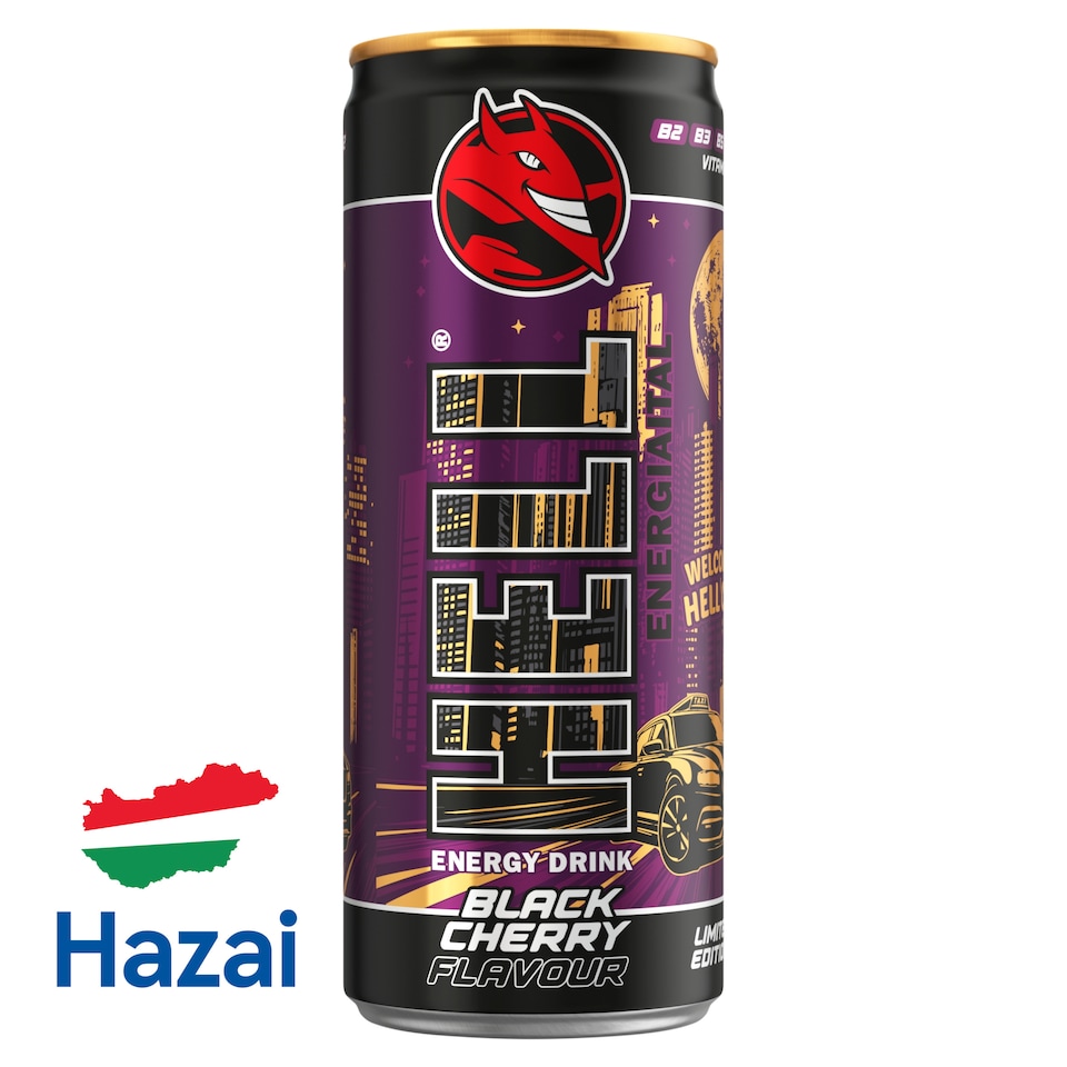 image 1 of HELL Black Cherry Flavour Energy Drink 250 ml